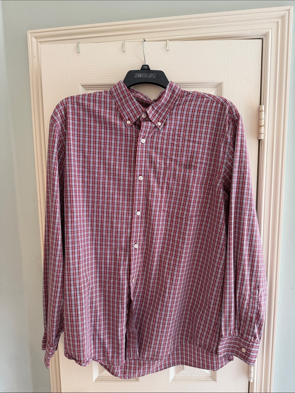 The Foundry Supply Co. Men's Red Plaid Button-Down Shirt